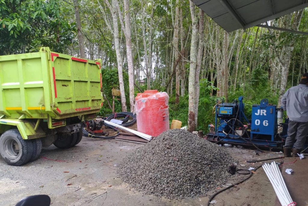 Melakukan dukungan Air Bersih BPN Kabupaten Kerinci